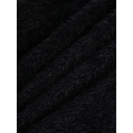 Women's Thick & Soft Sweater with Bow Buttons - Winter Warm Round Neck Long Sleeve Cozy Sweater, Beige & White Cable- Design, All-Season Casual Elegant Pullover for Fall and Winter Layering, Hand Wash or Dry Clean, Solid Color with Bow Detail, Medium Stretch, Relaxed Fit, Fleece Lining for Extra Warmth, Chic and Comfortable for Casual Attire, Cozy Sweaters For Women, Casual Long Sleeve Sweater, Oversized Knit Sweater, Colourfull Loose Sweater For Women,